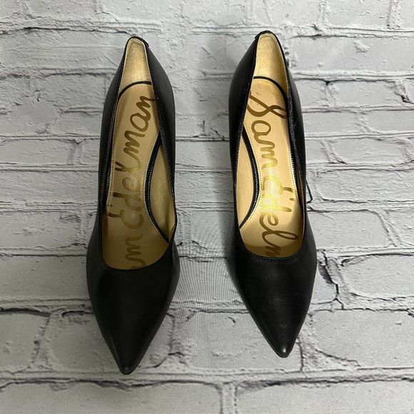 Sam Edelman Shoes - Sam Edelman Hazel Pointed Toe High-Heel Pumps Black Leather Size 8